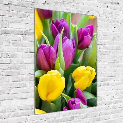 Print on acrylic glass Colorful tulips