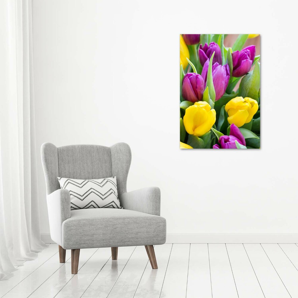 Print on acrylic glass Colorful tulips