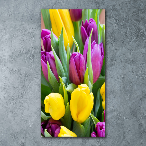 Print on acrylic glass Colorful tulips