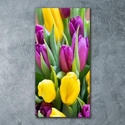 Print on acrylic glass Colorful tulips