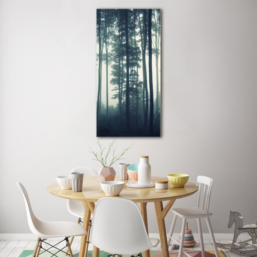 Print on acrylic glass Fog in the forest