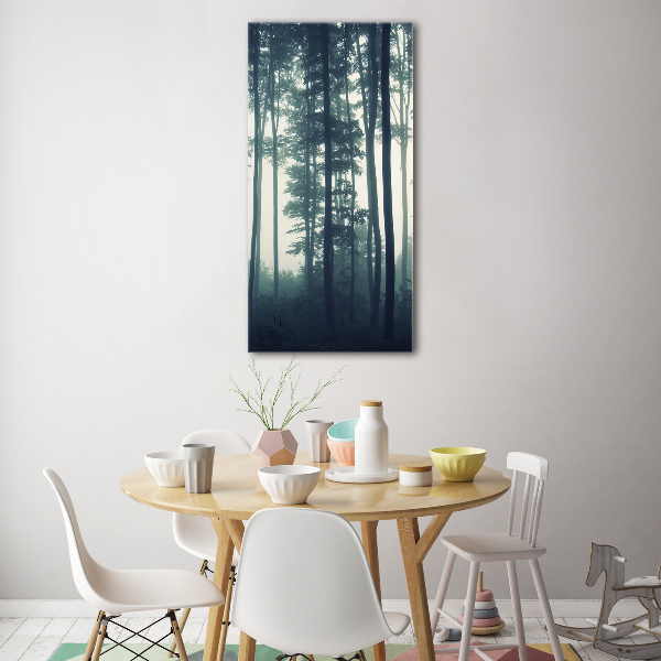 Print on acrylic glass Fog in the forest