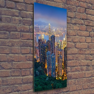 Wall art acrylic Hong Kong at night