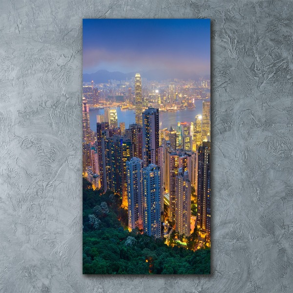 Wall art acrylic Hong Kong at night