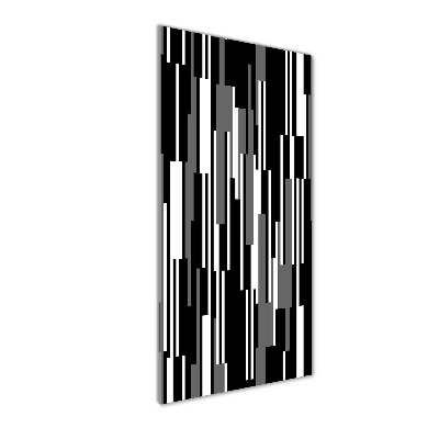 Wall art acrylic Black and white lines