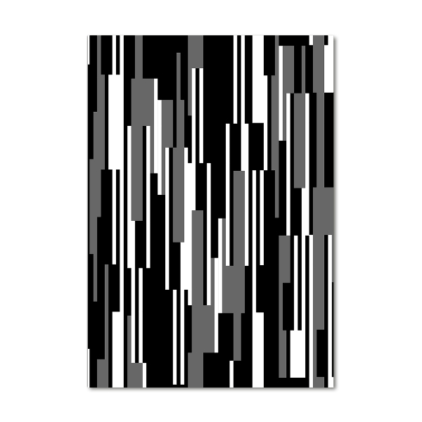 Wall art acrylic Black and white lines