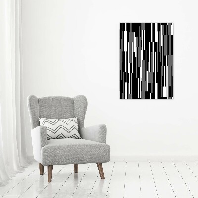 Wall art acrylic Black and white lines