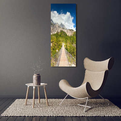 Acrylic print Hanging bridge