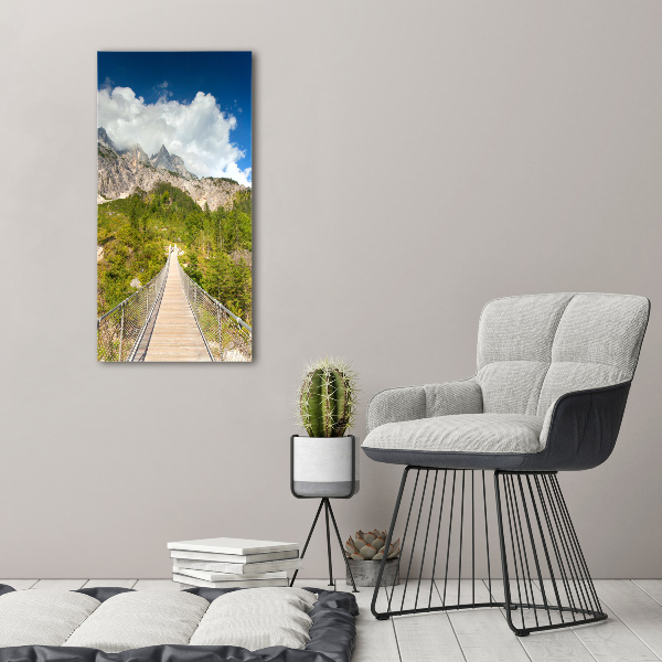 Acrylic print Hanging bridge