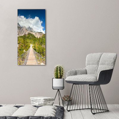 Acrylic print Hanging bridge