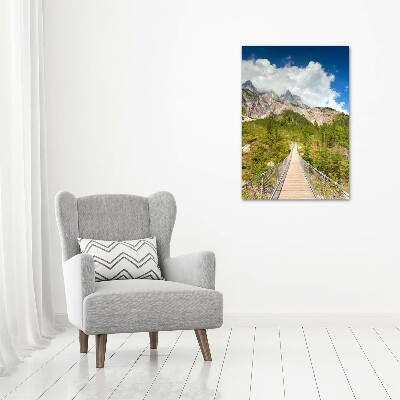 Acrylic print Hanging bridge