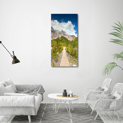 Acrylic print Hanging bridge