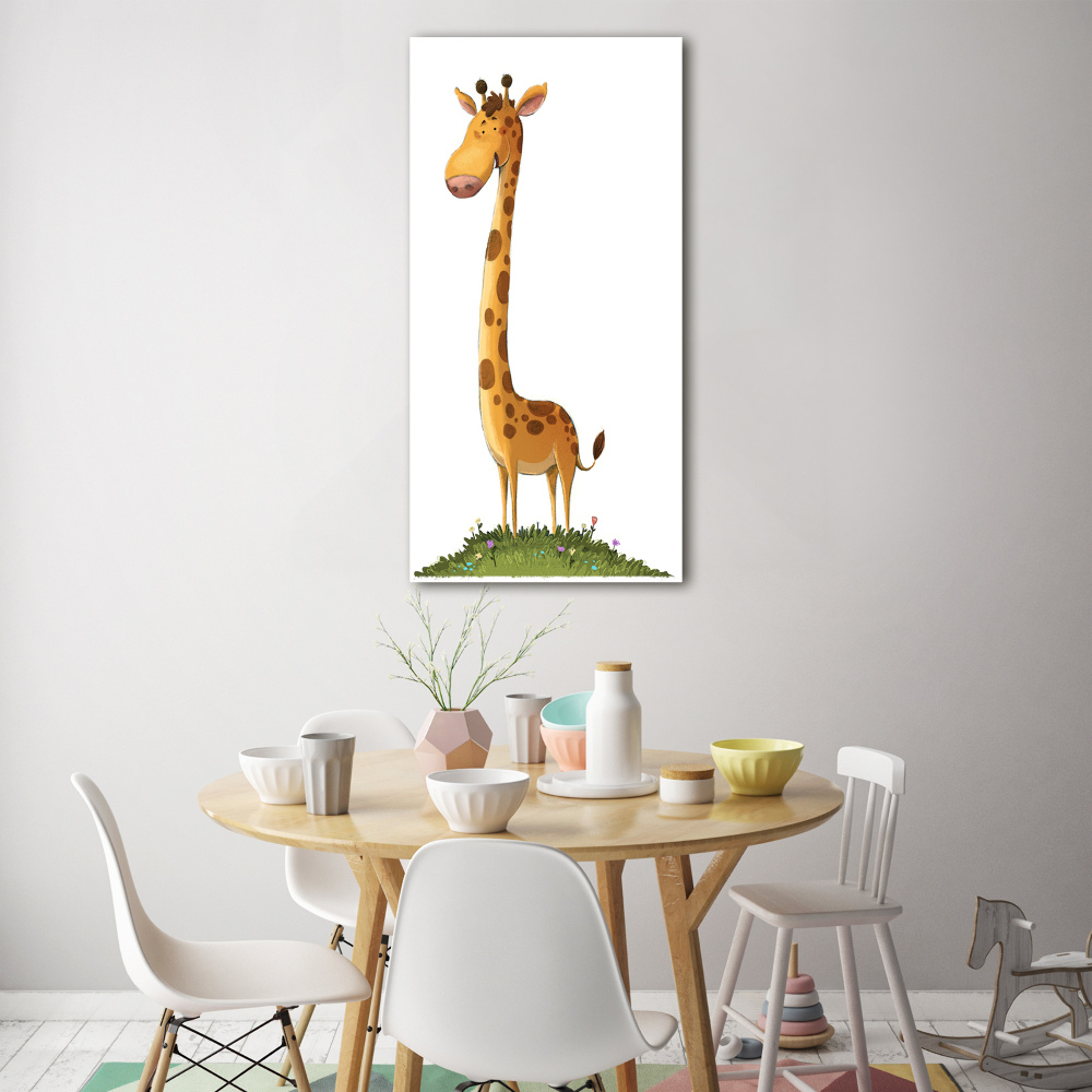 Acrylic glass print Giraffe