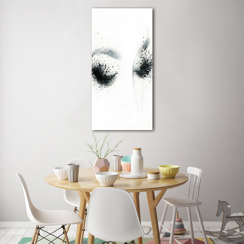 Acrylic glass print Makeup