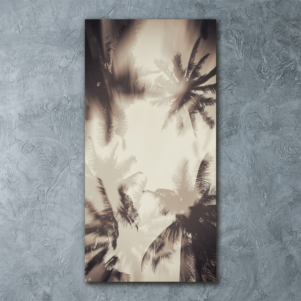 Acrylic print Palm trees