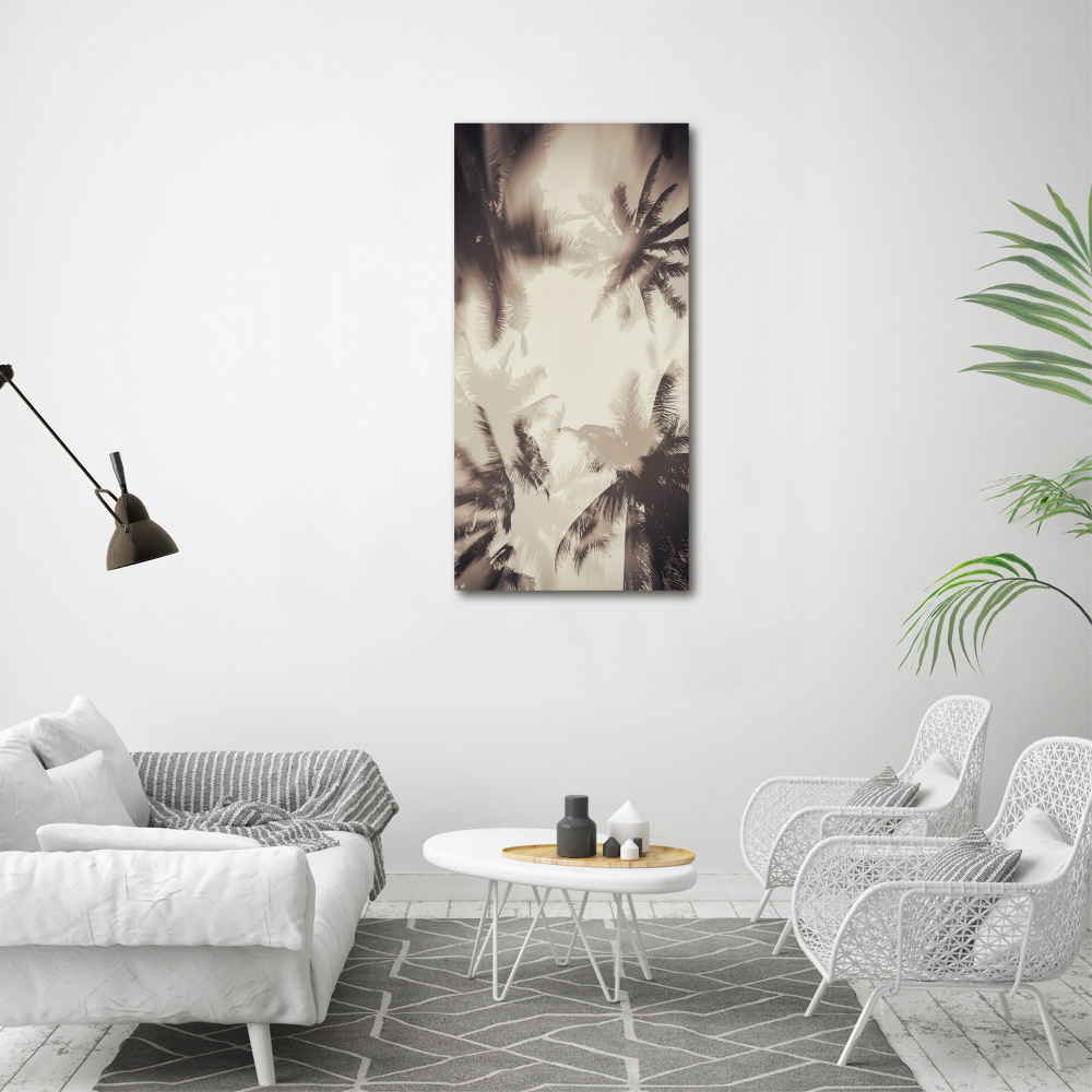 Acrylic print Palm trees