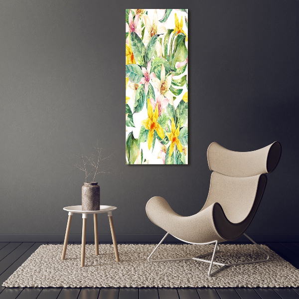 Print on acrylic Tropical flowers