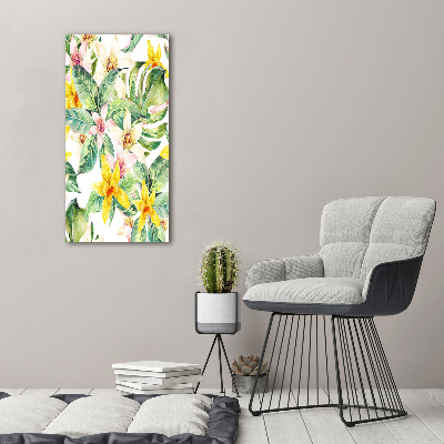 Print on acrylic Tropical flowers