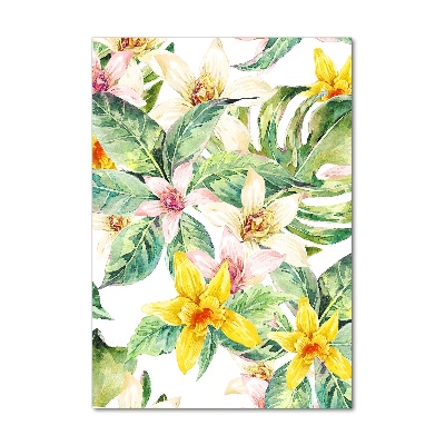 Print on acrylic Tropical flowers