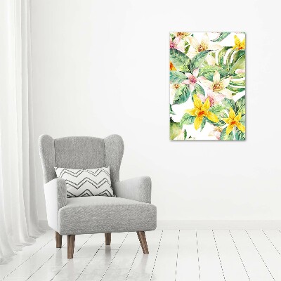 Print on acrylic Tropical flowers