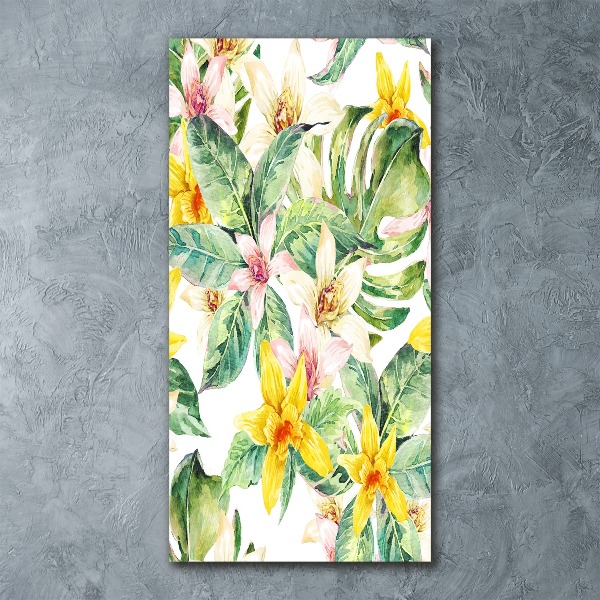 Print on acrylic Tropical flowers