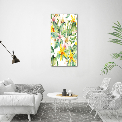 Print on acrylic Tropical flowers