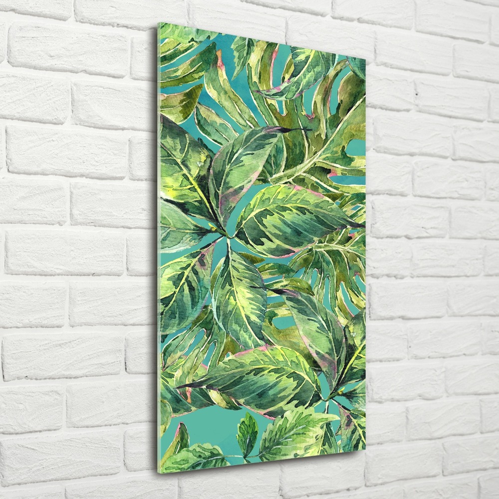 Print on acrylic Tropical leaves