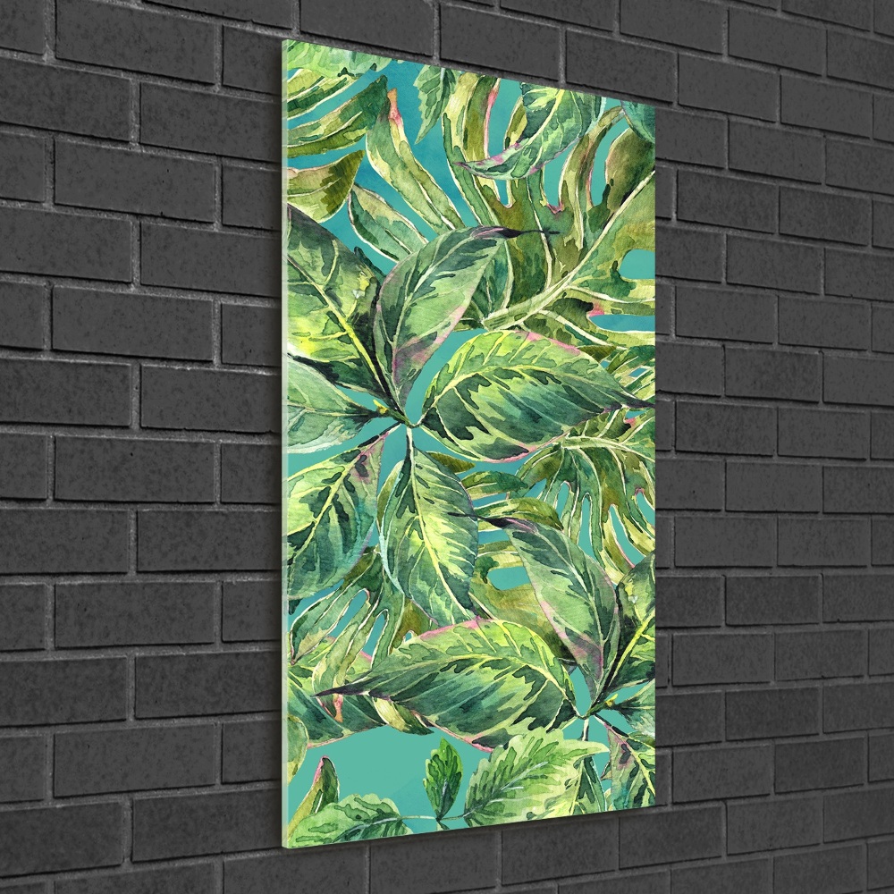 Print on acrylic Tropical leaves