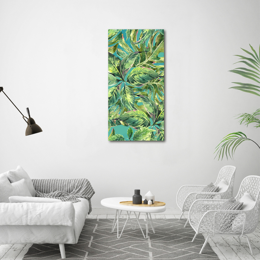 Print on acrylic Tropical leaves