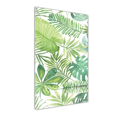 Acrylic wall art Tropical leaves