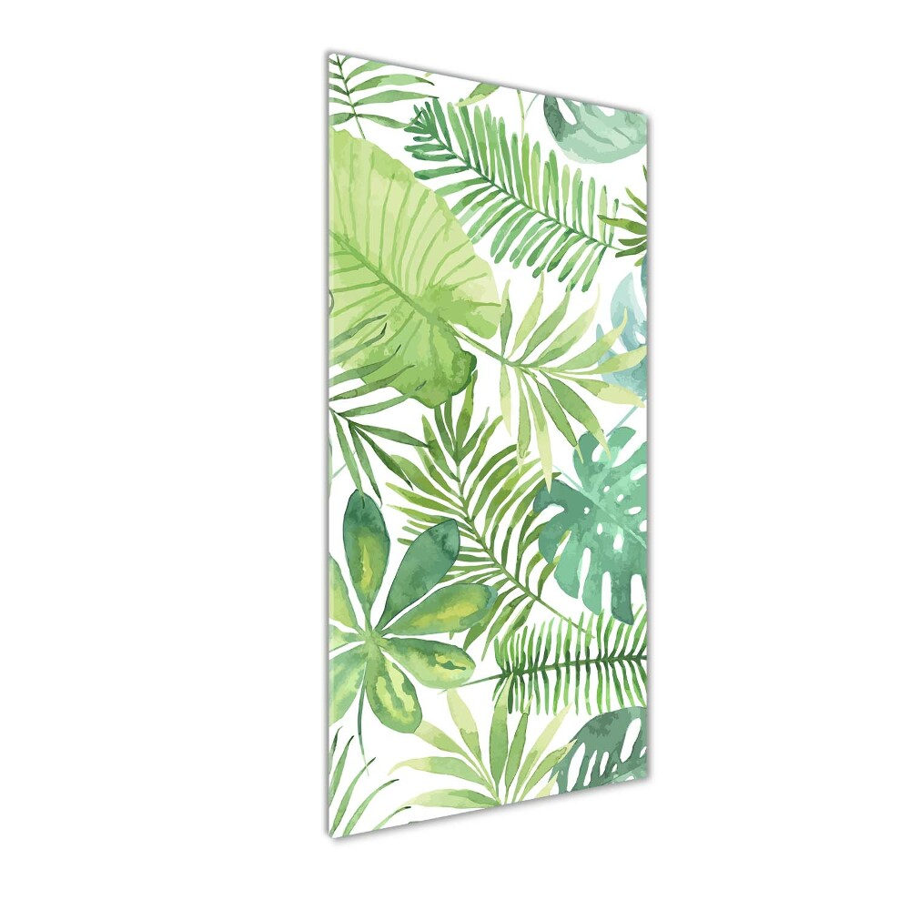 Acrylic wall art Tropical leaves