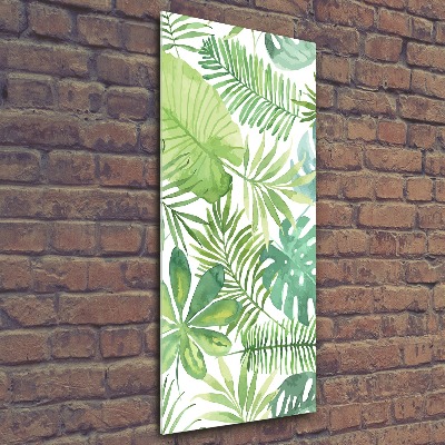 Acrylic wall art Tropical leaves