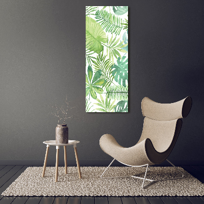 Acrylic wall art Tropical leaves