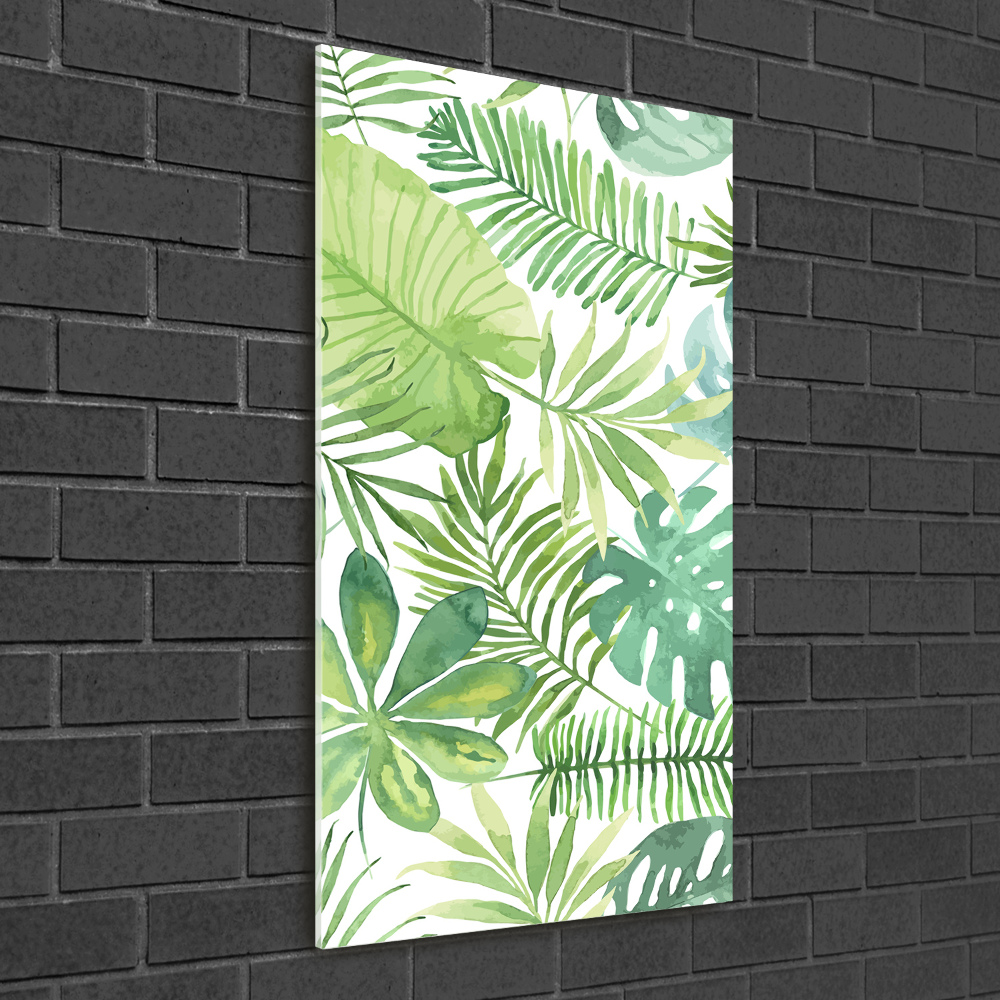 Acrylic wall art Tropical leaves