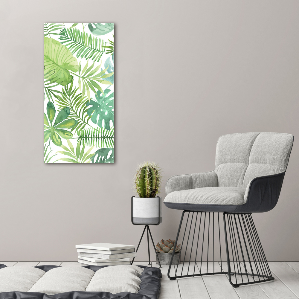 Acrylic wall art Tropical leaves