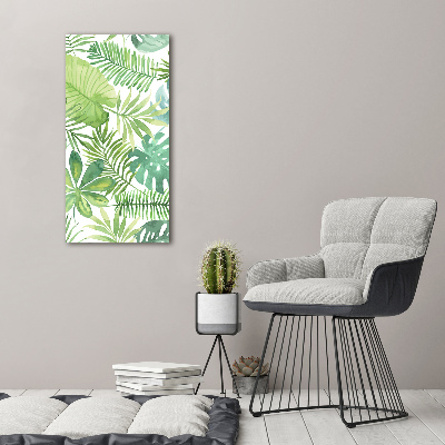 Acrylic wall art Tropical leaves