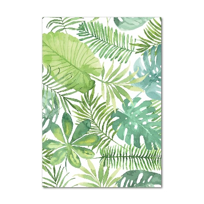 Acrylic wall art Tropical leaves