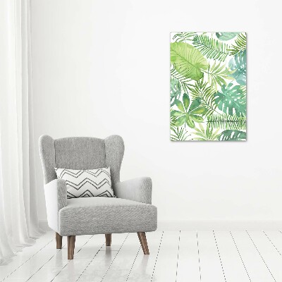 Acrylic wall art Tropical leaves