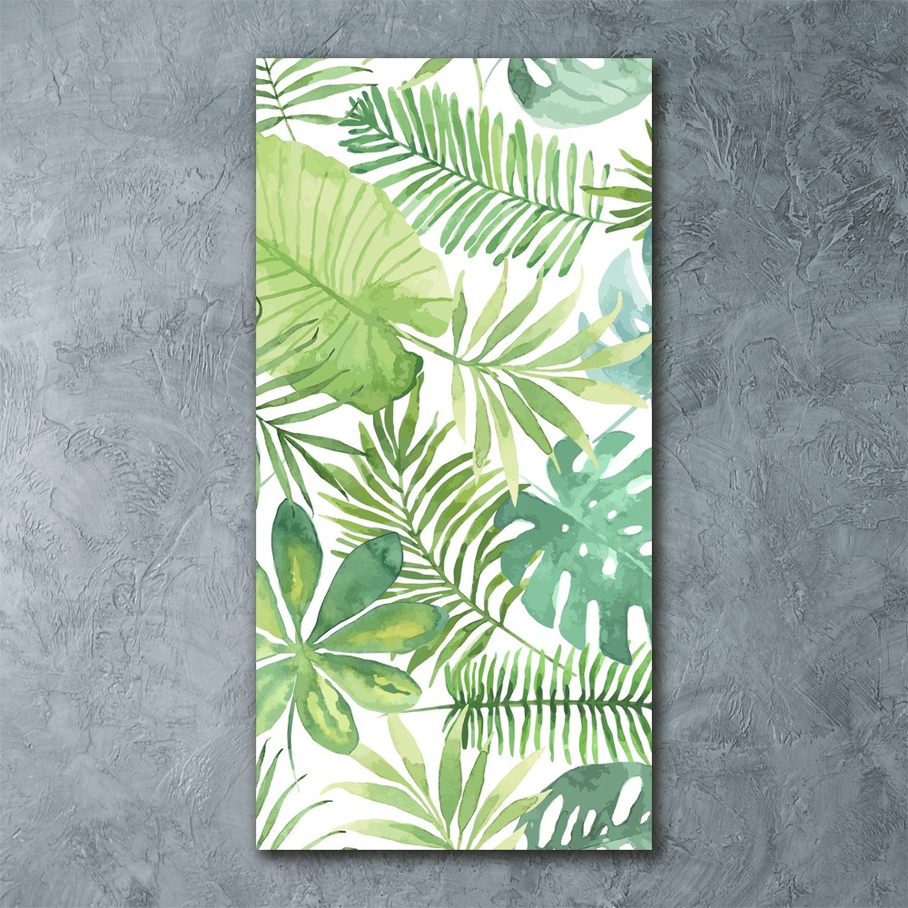 Acrylic wall art Tropical leaves