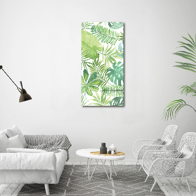 Acrylic wall art Tropical leaves