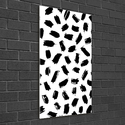 Print on acrylic Black and white spots