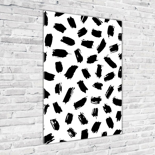 Print on acrylic Black and white spots