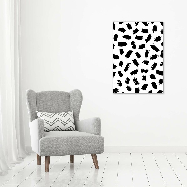 Print on acrylic Black and white spots