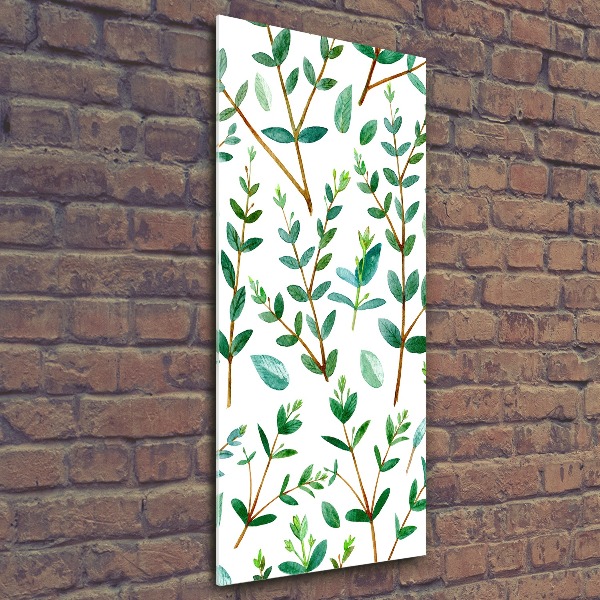 Wall art acrylic Eucalyptus branches