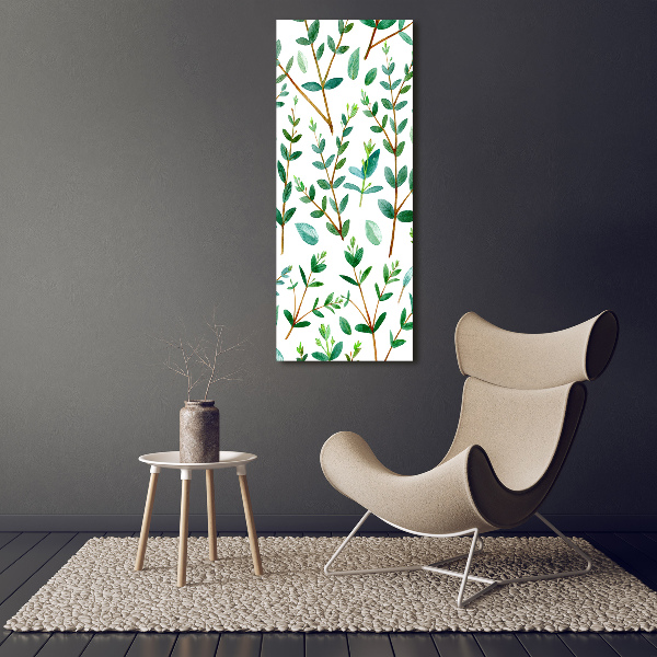 Wall art acrylic Eucalyptus branches