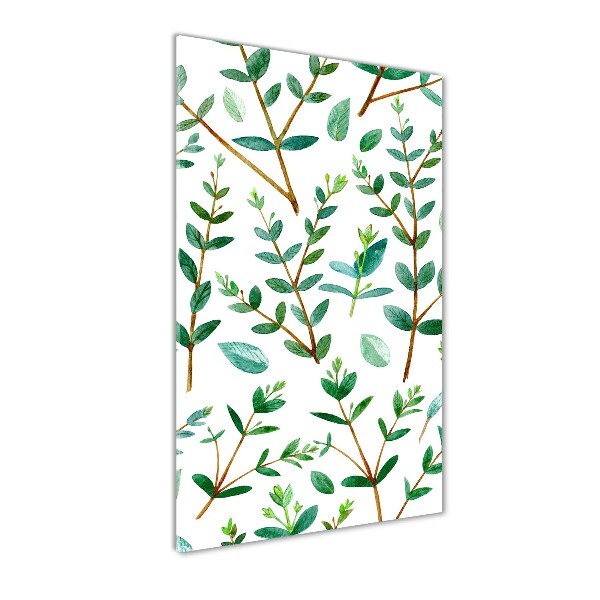 Wall art acrylic Eucalyptus branches