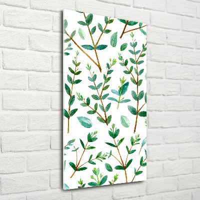 Wall art acrylic Eucalyptus branches