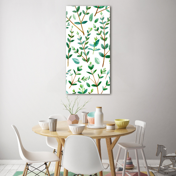 Wall art acrylic Eucalyptus branches