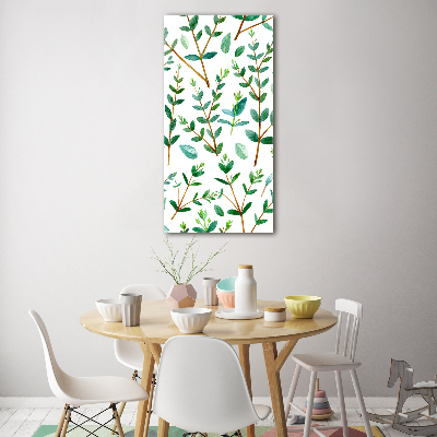 Wall art acrylic Eucalyptus branches