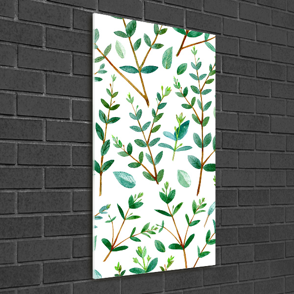 Wall art acrylic Eucalyptus branches